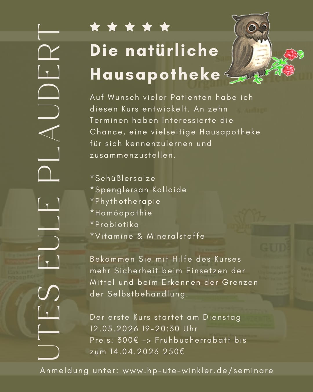 Gute Neuigkeiten - Kurs „Die natürliche Hausapotheke“